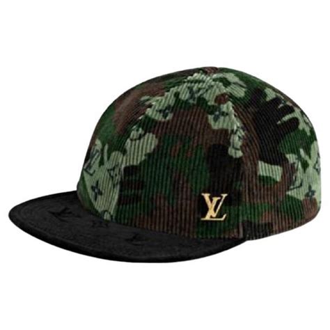 louis vuitton camo hat